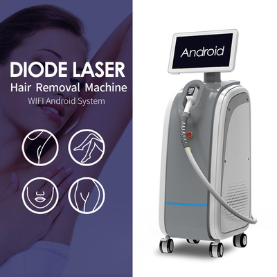 Odm máquina del retiro del pelo del laser del diodo de la pantalla táctil de 10,4 pulgadas para el cuidado profesional
