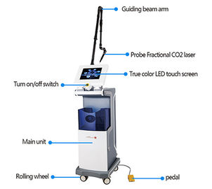 Ajuste vaginal del equipo del CO2 del laser de la máquina del retiro fraccionario médico vertical de la exploración