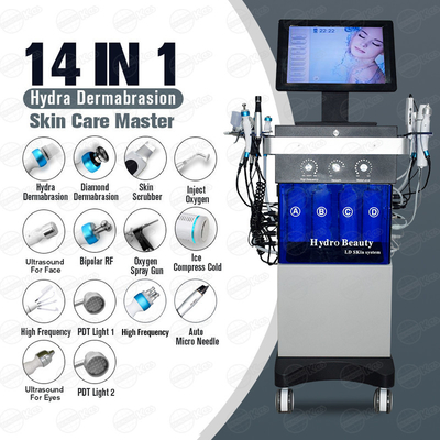 14 en 1 máquina facial del oxígeno sin contacto, Diamond Dermabrasion Machine