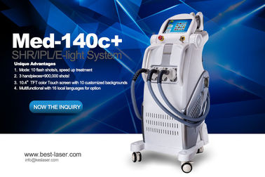Máquina usada Elight MED-140 del retiro del pelo del laser del equipo del salón de belleza del IPL SHR C + rejuvenecimiento de la piel