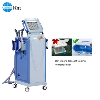 Cuerpo gordo del helada de la máquina vertical de Pressional Cryolipolysis que adelgaza el equipo