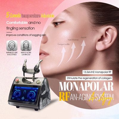 Máquina de cuidado facial 13Mhz Lifting de piel Tecnología RF Máquina de belleza