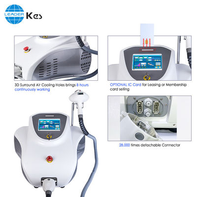 Máquina permanente 650nm - 950nm del retiro del pelo del laser del cuerpo completo IPL