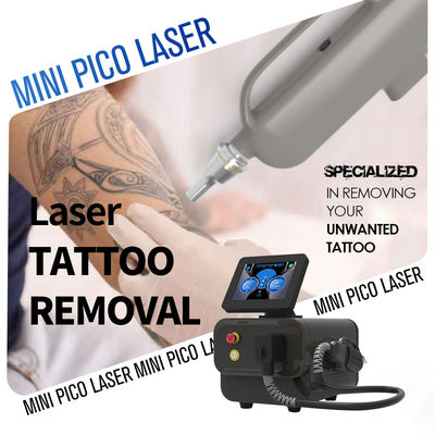 Máquina portátil para quitar tatuajes Q Switch ND YAG Laser Mini Pico