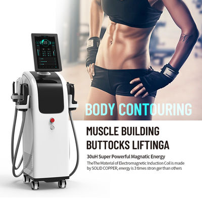 13 Tesla EMS estimula los músculos máquina de adelgazamiento del cuerpo máquina 4 manijas