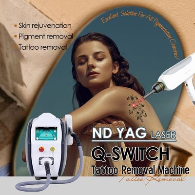 Q Switch ND YAG Dispositivo de eliminación de tatuajes con láser 3 Tipos de peeling de carbono