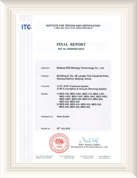 China Beijing KES Biology Technology Co., Ltd. Certificaciones